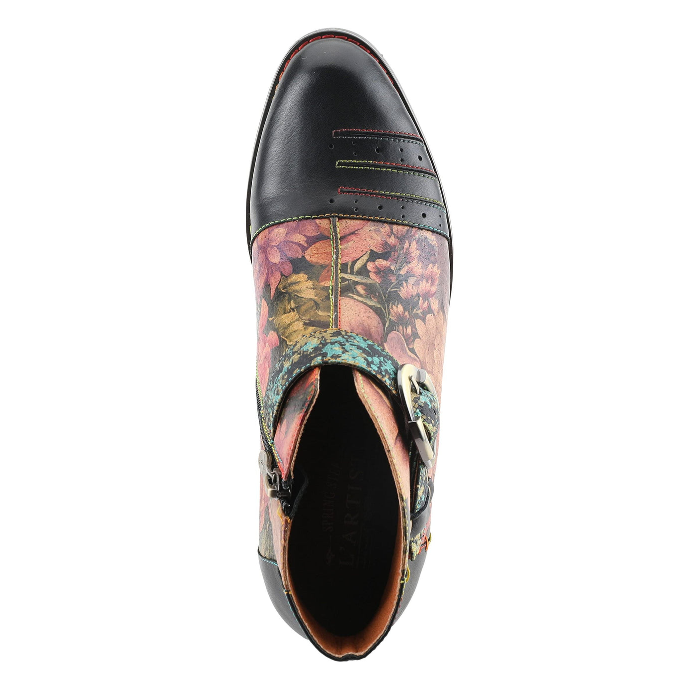 L'Artiste by Spring Step Georgiana-Rose Black Multi EU 37 (US Women's 6.5-7) M