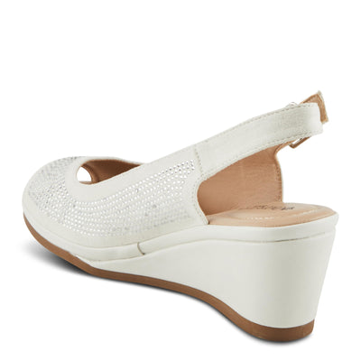 PATRIZIA Women's ADRIELLA Slingback Wedge Sandals White EU 38 / US 7.5-8