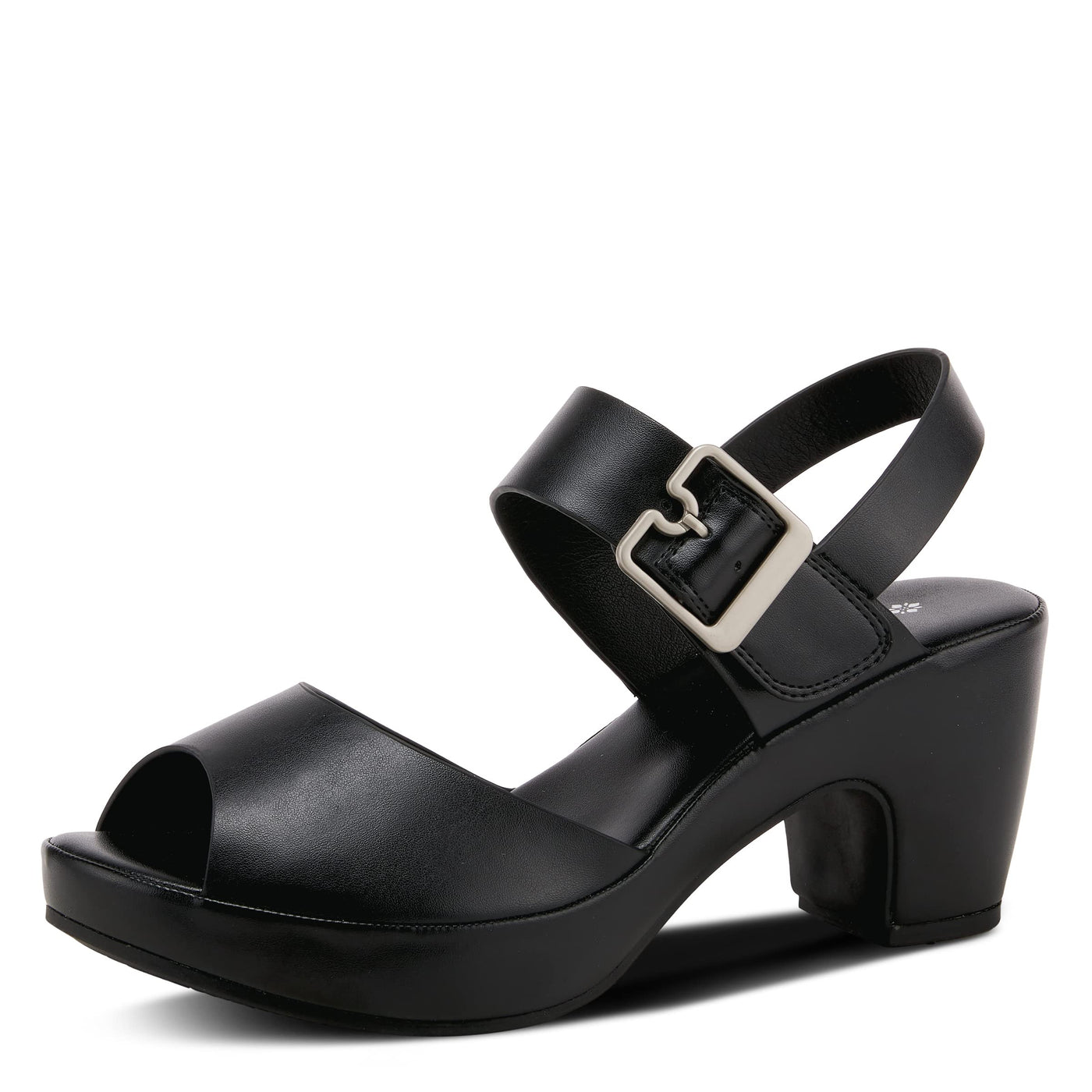 Patrizia Women's Emila Heeled Sandal, Black, 9.5-10