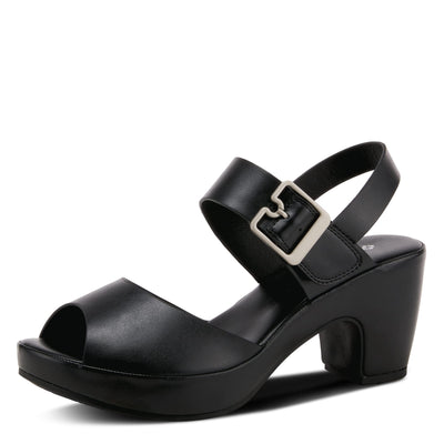 Patrizia Women's Emila Heeled Sandal, Black, 9.5-10