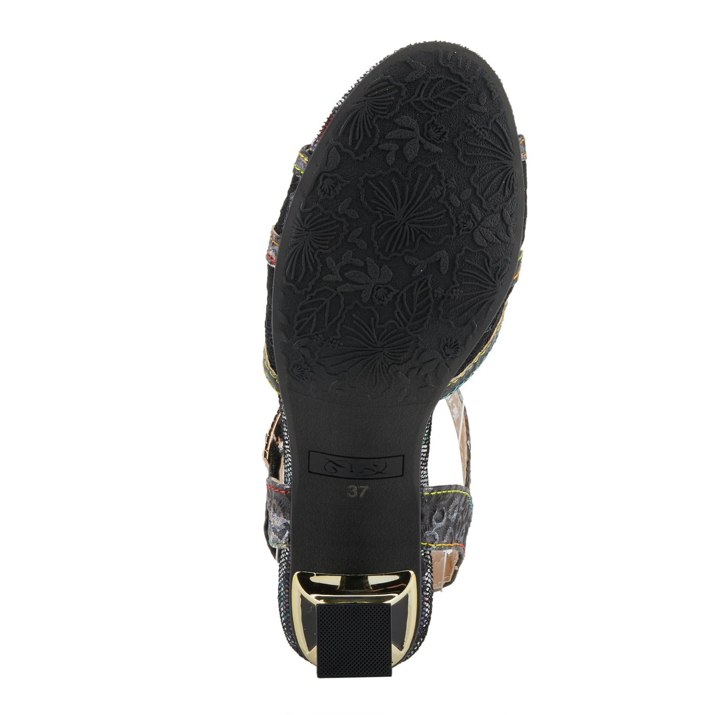 Spring Step L'Artiste Women's CHATEL Open-Toe Sandals - Classic Elegance with a Contemporary Twist Black Multi EU 39 / US 8.5