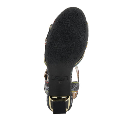 Spring Step L'Artiste Women's CHATEL Open-Toe Sandals - Classic Elegance with a Contemporary Twist Black Multi EU 39 / US 8.5