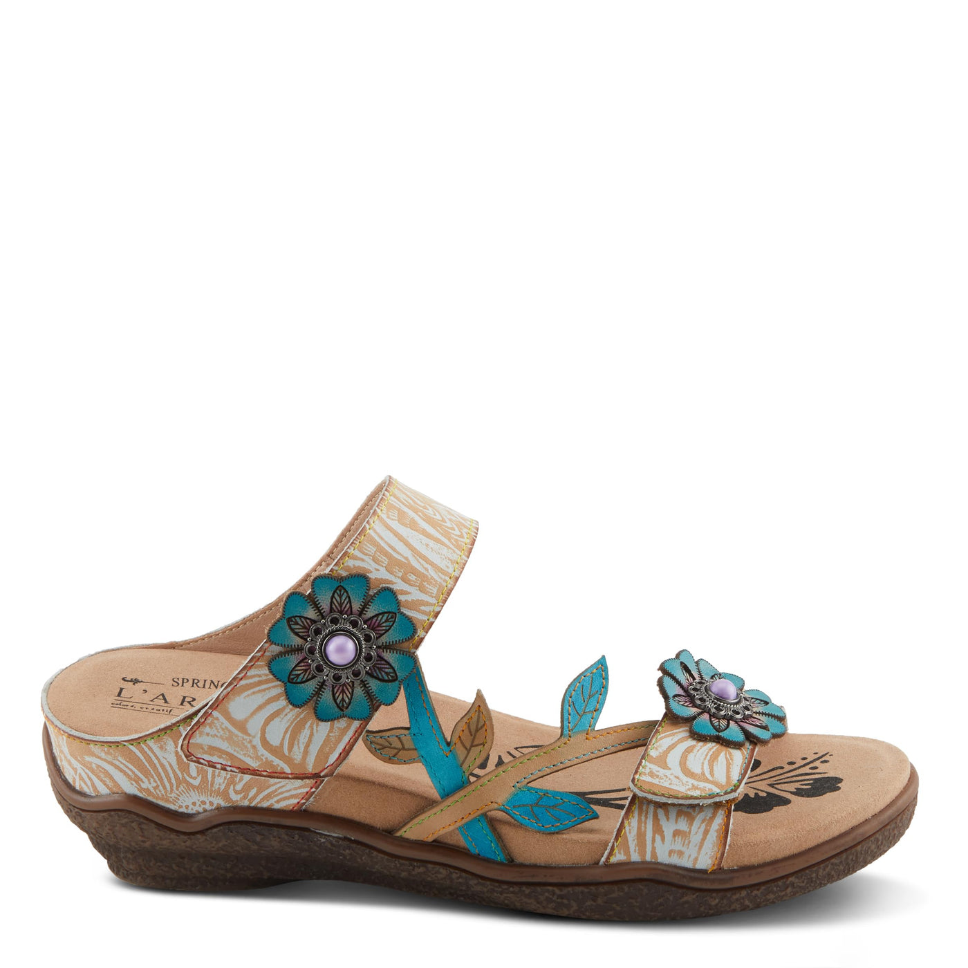 L'Artiste by Spring Step Women's Aymee Sandal, Beige Multi, 5.5-6
