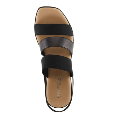 PATRIZIA Women's MARZULA Multi Strap Slingback Heeled Sandals Black EU 37 / US 6.5-7