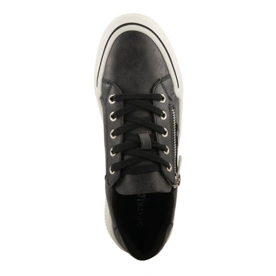 PATRIZIA Women's DARAH Fashion Sneakers with Functional Zipper, Lace Keeper, and Comfortable Fit