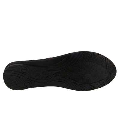 Spring Step Jordana Sandal, Black, 39 Medium EU (US 8.5 US)