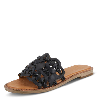 Spring Step Women's Alysia Slide Sandal Black EU 38 / US 7.5-8
