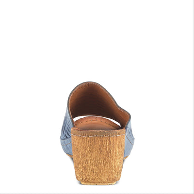 Spring Step Women's CUNACENA Slipper, Blue, 7.5-8
