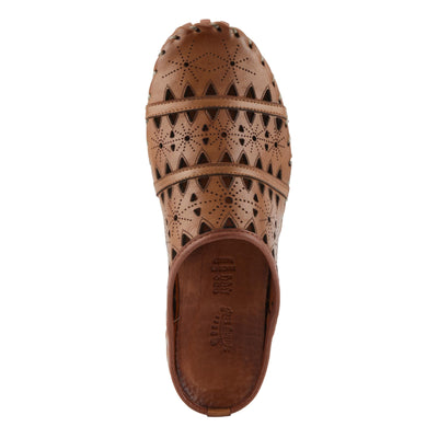 Spring Step Fusalide Slip-On Shoes for Womens - Comfortable Slip-On Shoes with Rubber Outsole - Casual Leather Clogs for Women - Brown EU 36 / US 5.5-6