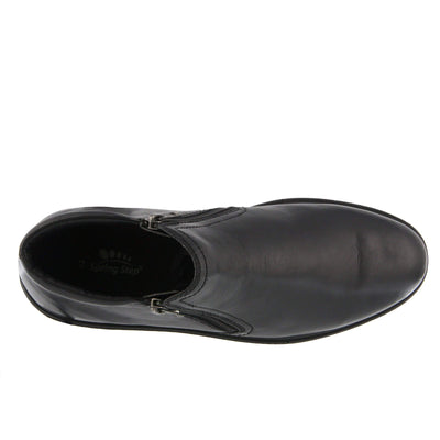 Spring Step Men Mason Black Shoe US 8-8.5