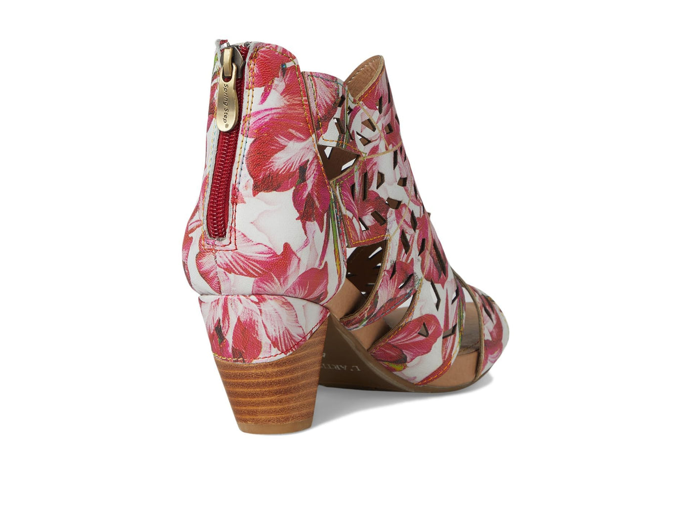 L'Artiste by Spring Step Women's Icon-Fleur Pump, Red Multi, 8.5