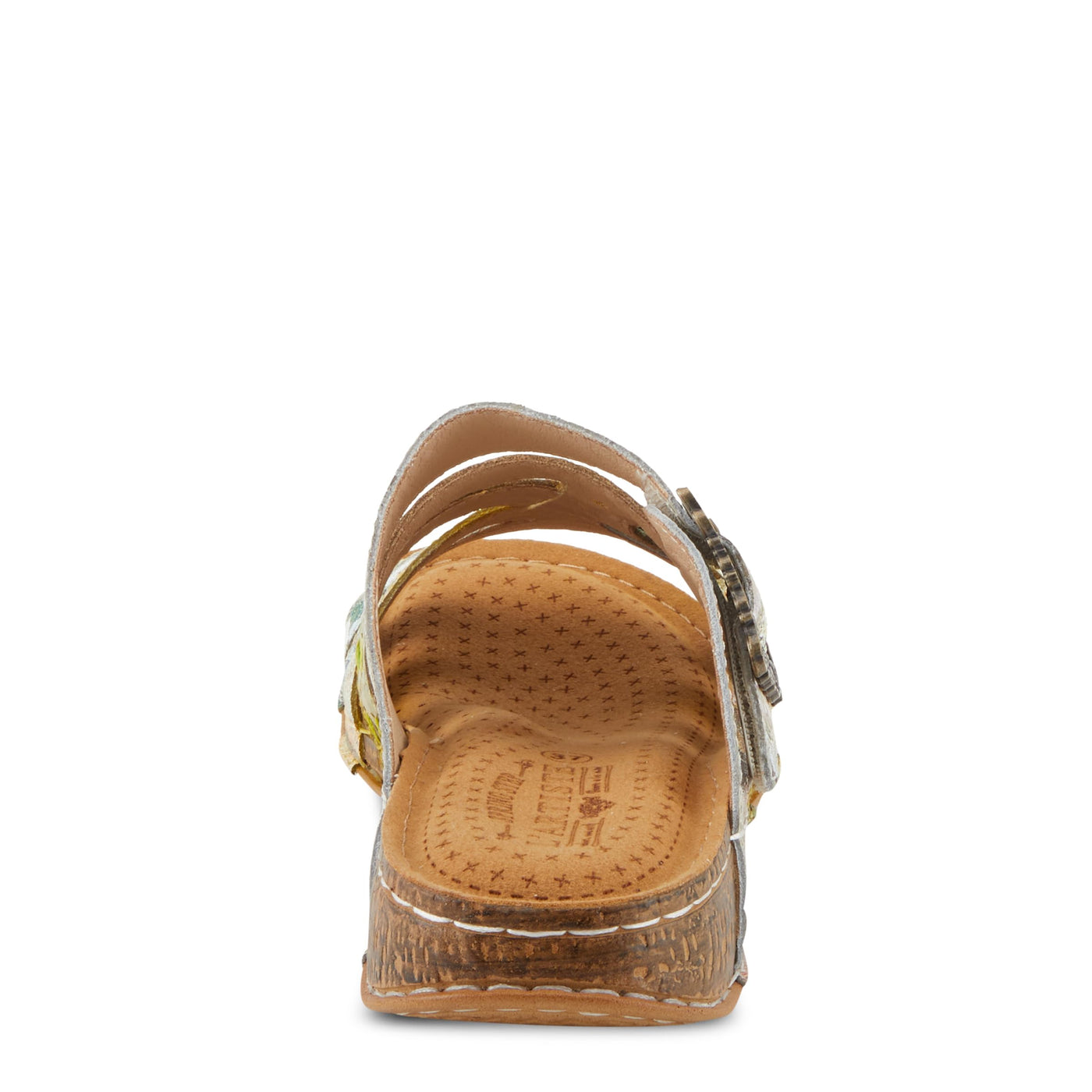 L'Artiste by Spring Step Women's Calamityjay Sandal, Olive Multi, 8.5