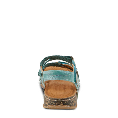 Spring Step L'Artiste Women's Atira Ankle Strap Sandal Teal EU 42 / US 10.5-11