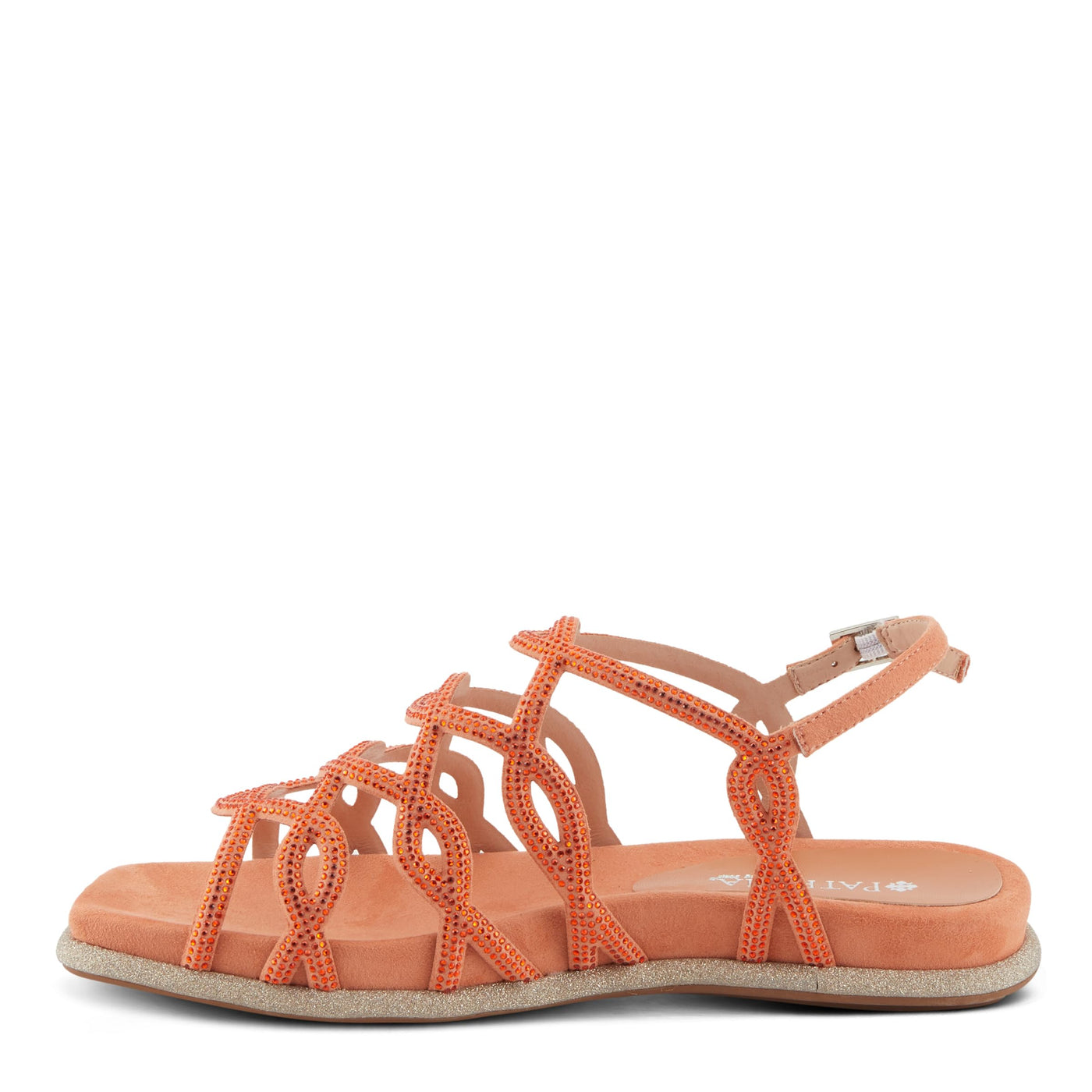 PATRIZIA Women's GLAMGLOSS Flat Sandals Orange EU 36 / US 5.5-6