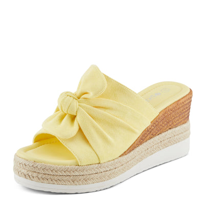 PATRIZIA Women's BELLALUCE Slide Wedge Sandals Yellow EU 41 / US 9.5-10