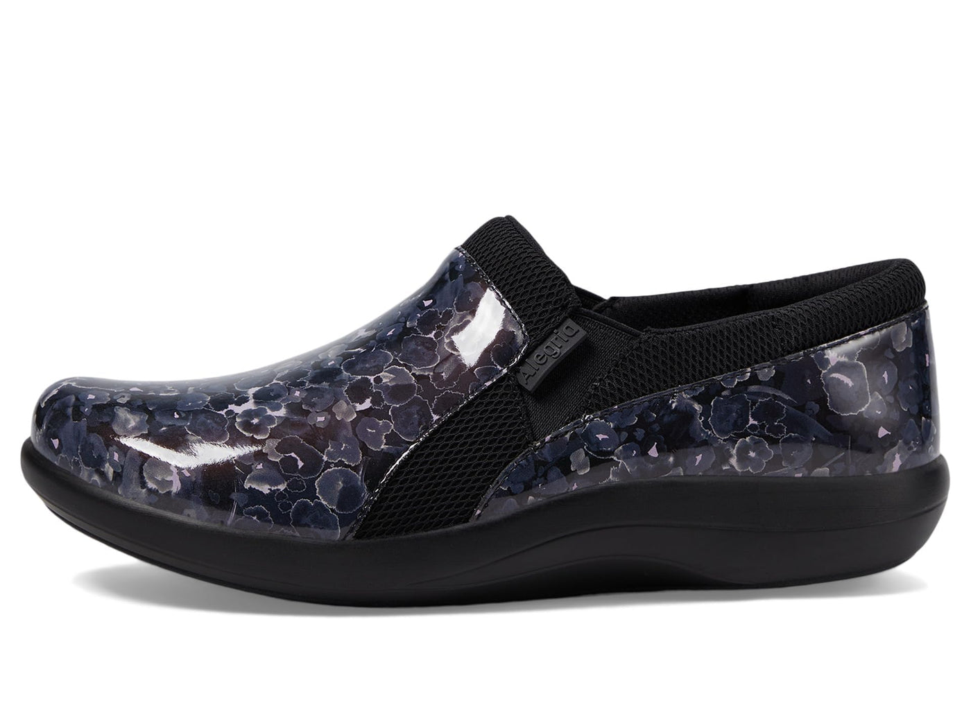 Alegria Duette - Stylish and Supportive Women's Nursing Shoe for All-Day Comfort - Nursing and Healthcare Professionals Poppy Pop Black Comfort Vegan Sporty Slip On Nurses Clog Shoes 8-8.5 M US