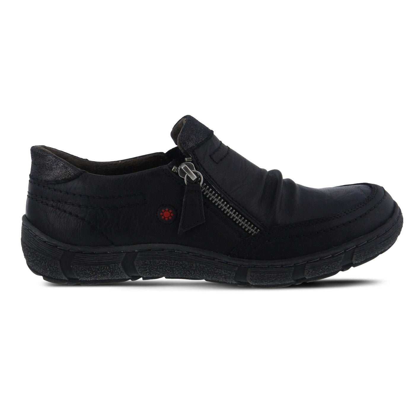 Spring Step Women JUNEY Loafer Flat, Black,8.5 M US