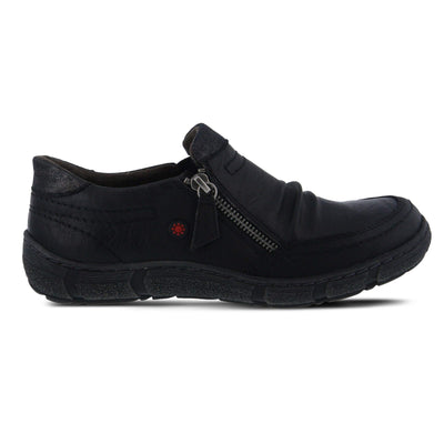 Spring Step Women JUNEY Loafer Flat, Black,8.5 M US