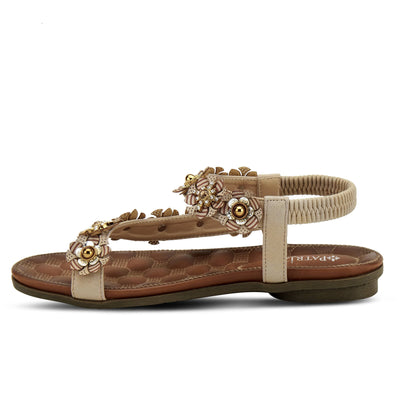 PATRIZIA Women's Janetta Ankle Strap Sandal Beige EU 38 / US 7.5-8