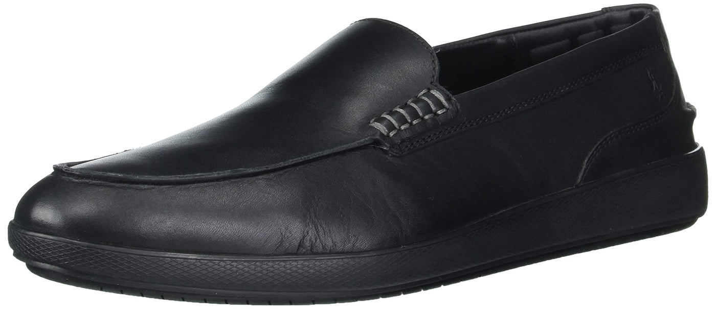 Hush Puppies Men's Finley Loafer, Black Leather, 10