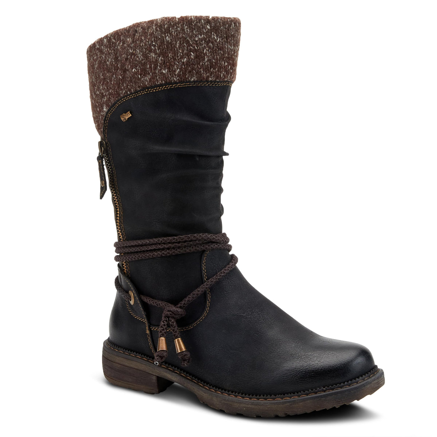 Spring Step womens Mid Calf Boot, Black, 10.5-11 US