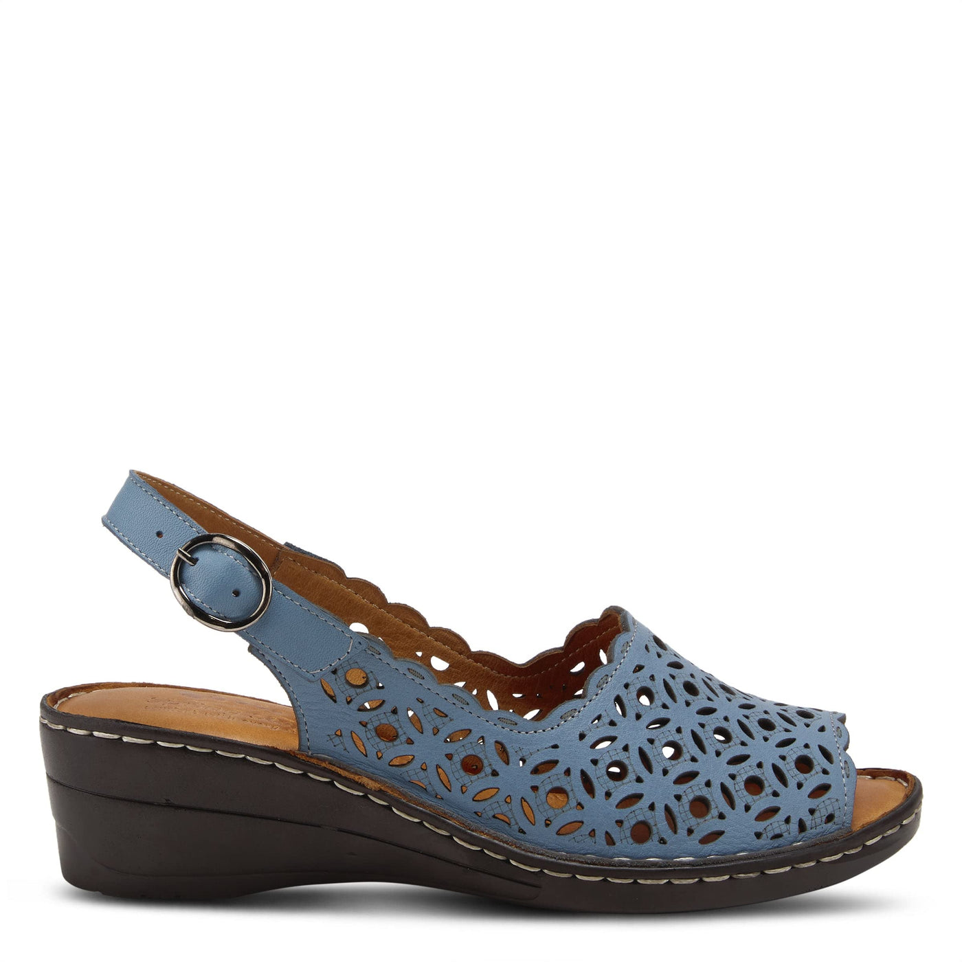 Spring Step Women's Belizana Slingback Sandal Blue EU 41 / US 9.5-10