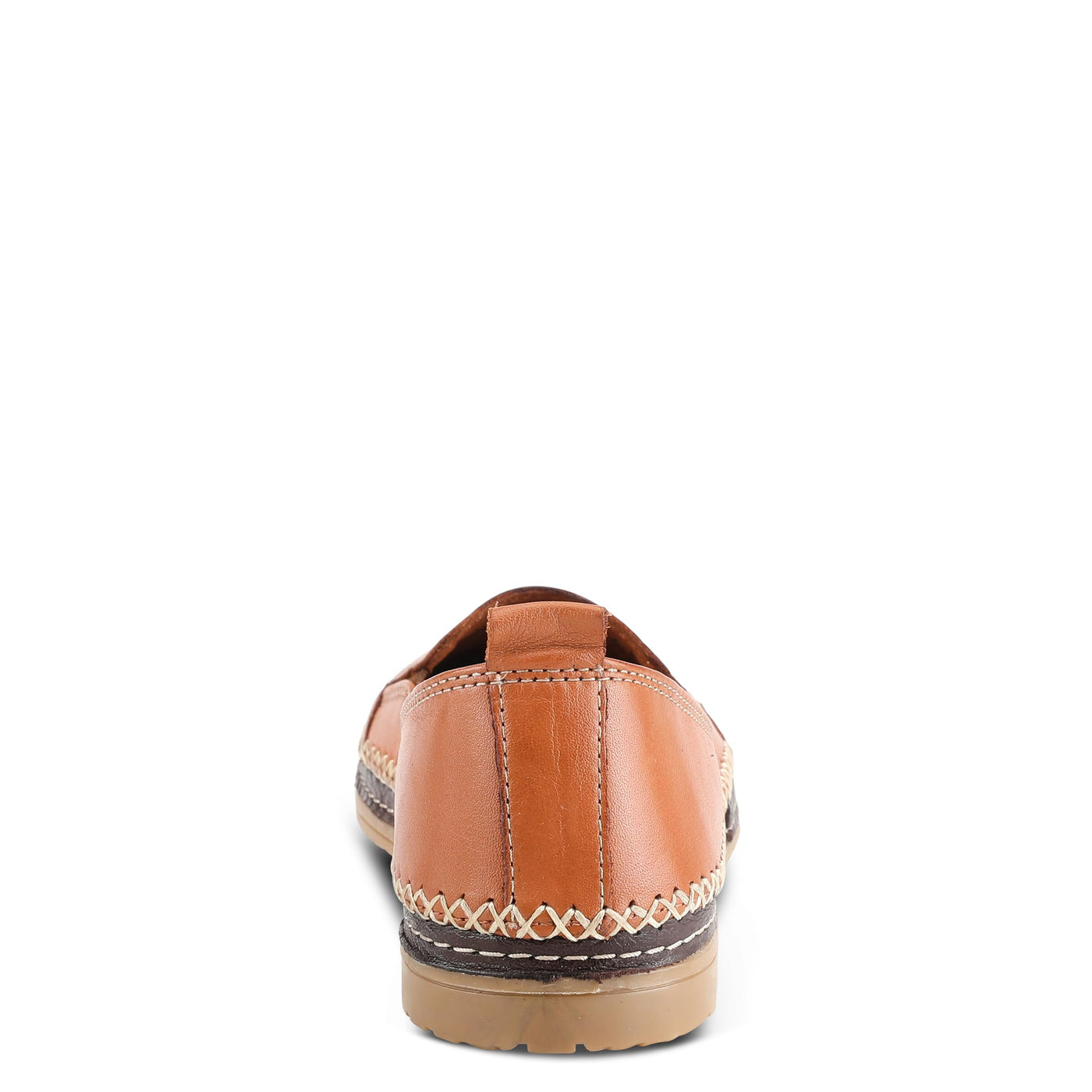 Spring Step Women's Ingrid Slip-On Premium Leather Loafers - Laser Cutout Design, Elastic Goring, Lightweight Flat Sole