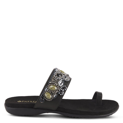 PATRIZIA Women's Amalfi Slide Sandal Black EU 37 / US 6.5-7