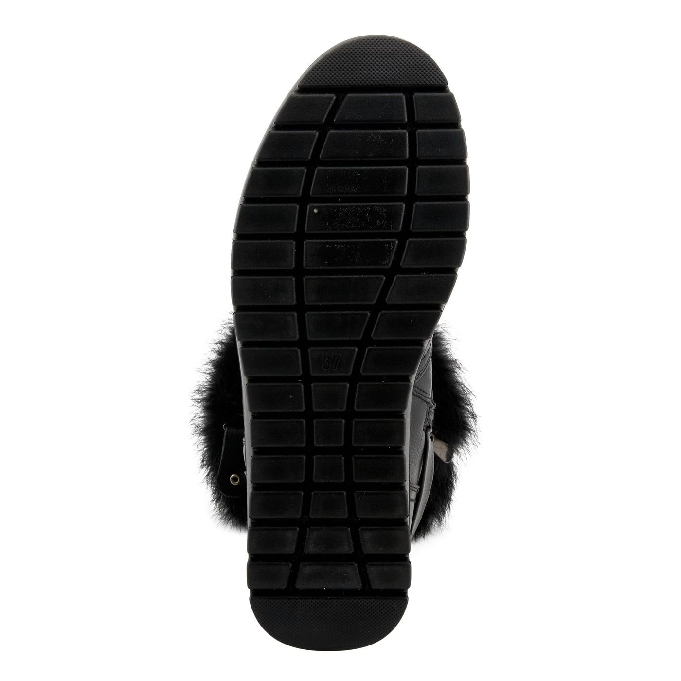 Flexus Women's YAMINA Platform Booties with Faux Fur Shaft, Lug Sole, and Inner Zipper Closure