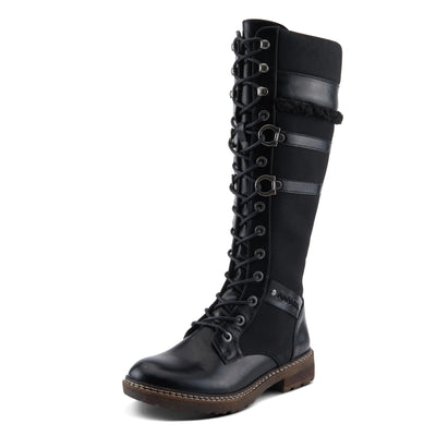 PATRIZIA Women's ALGERON Tall Boots with Sleek Design, Decorative Details, and Comfortable Fit Black EU 39 / US 8.5