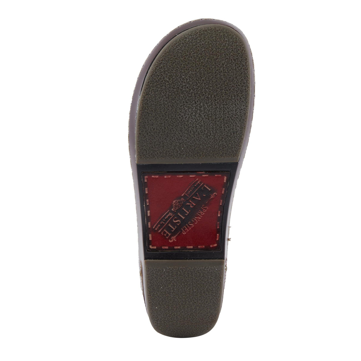 Spring Step L'Artiste Burbank-Flower Women's Bohemian Clogs - Perforated Leather, Artistic Flair, Luxurious Comfort Red Multi EU 43 / US 11.5-12