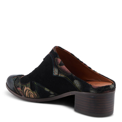 Spring Step L'Artiste Ladyslide-Shine Women's Floral Glitter Slide - Bold Western-Glam Style, Comfortable Statement Shoes Black Multi EU 40 / US 9