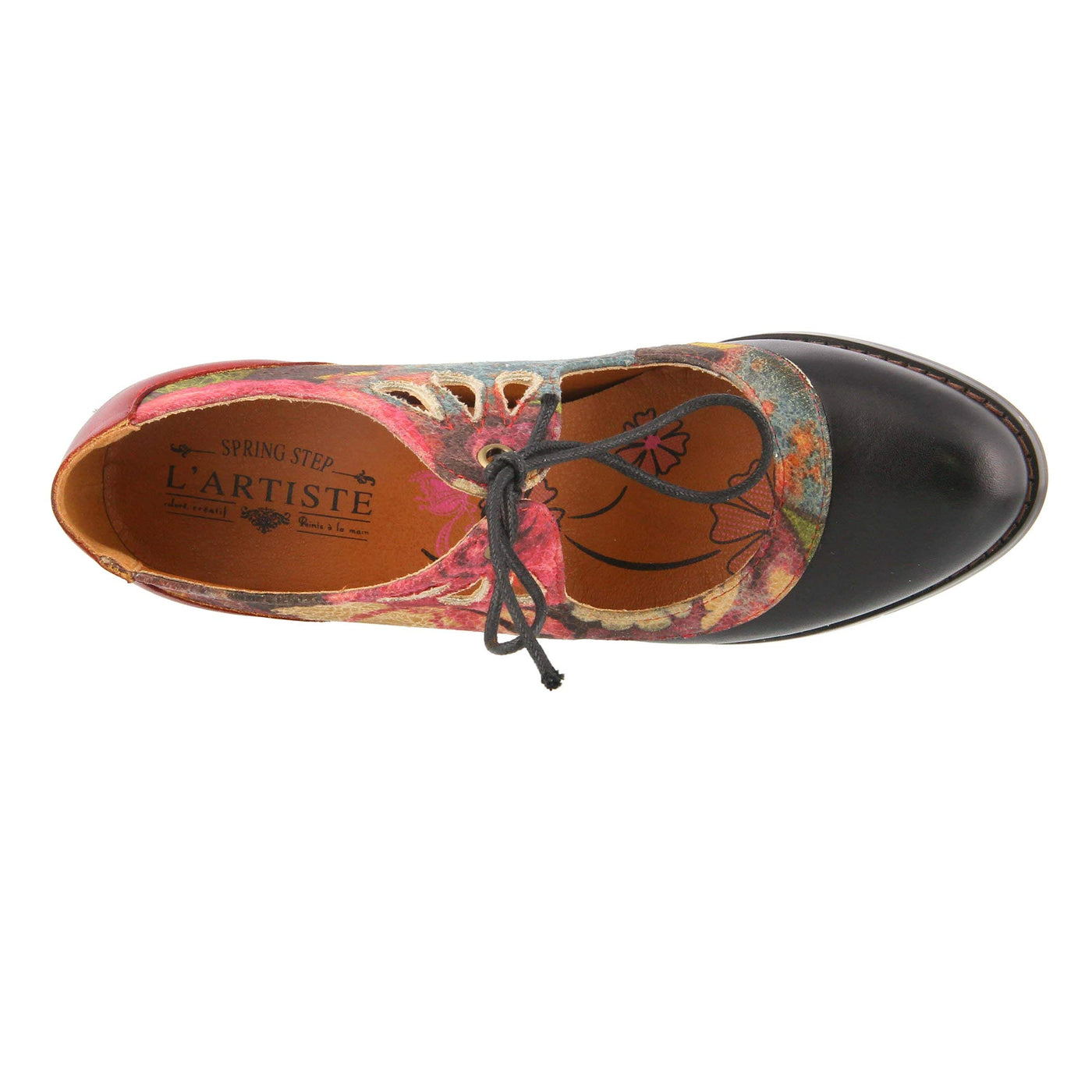 L'Artiste by Spring Step KALLANDRA Black Multi Shoe US 5
