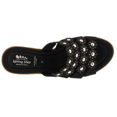 Spring Step womens ALISMA,Black Nubuck,5
