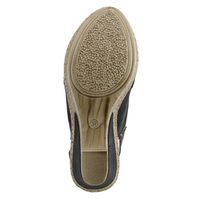 Patrizia Women's Iolite Wedge Sandal, Black, 8.5