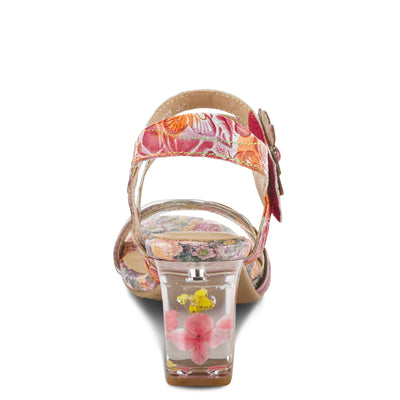 Spring Step L'Artiste Women's Caselle Quarter Strap Sandal Red Multi EU 37 / US 6.5-7