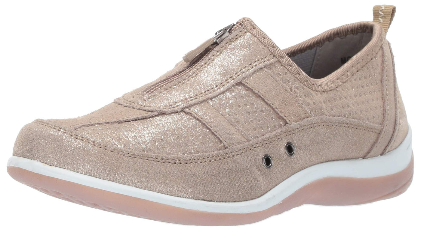 Spring Step Women's MONTANIA Sneaker, Beige Suede, 37 M Medium EU 6.5-7 US