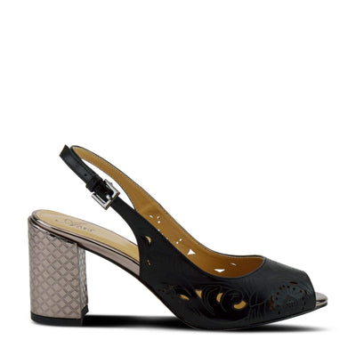 Azura Women's Necolee Slingback Sandal Black EU 36 / US 5.5-6