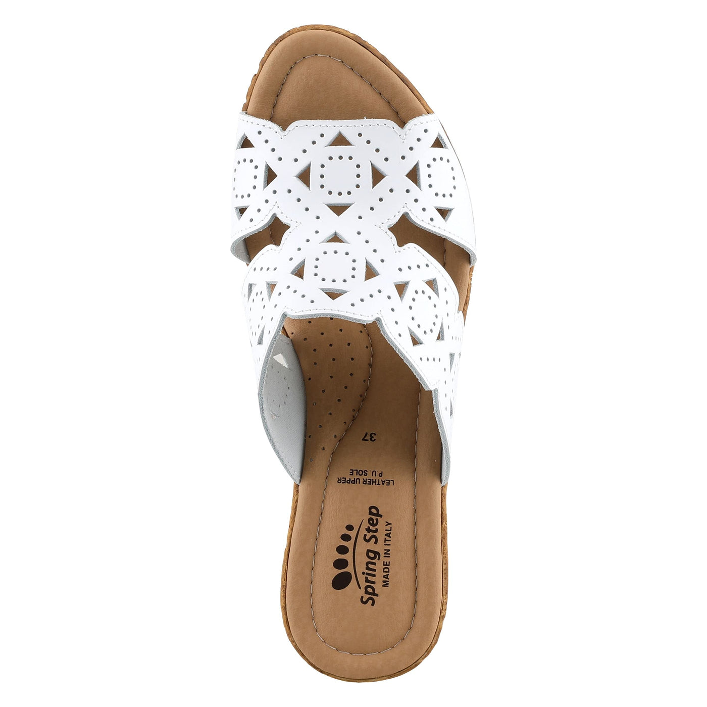 Spring Step Women's Flamyo Slide Sandal White EU 39 / US 8.5