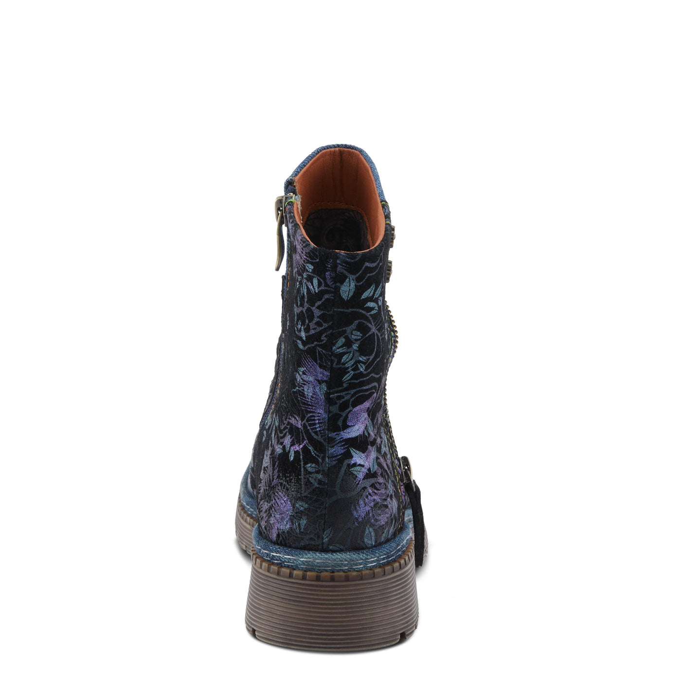 L'Artiste by Spring Step Women's Avrilrose Urban Booties, Navy Multi, 11