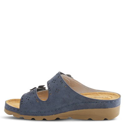 Flexus Women's Pamola Slingback Sandal Navy EU 38 / US 7.5-8