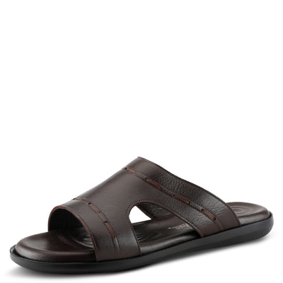 Spring Step Men's Benn Slide Sandal Brown EU 43 / US 9.5-10