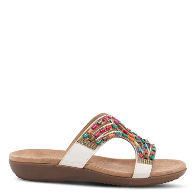 PATRIZIA Women's Twirling Slide Sandal White EU 41 / US 9.5-10