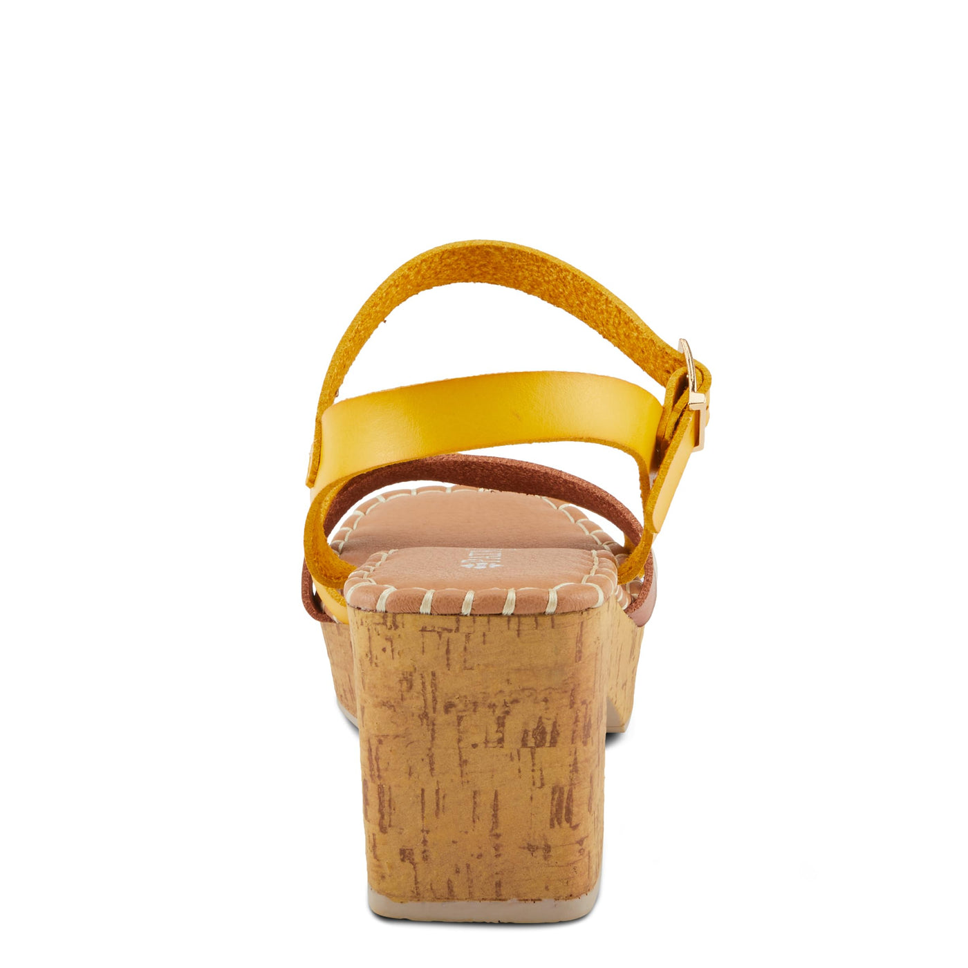 PATRIZIA Women's SANDRINE Quarter Strap Cork Platform Sandals Mustard Multi EU 40 / US 9
