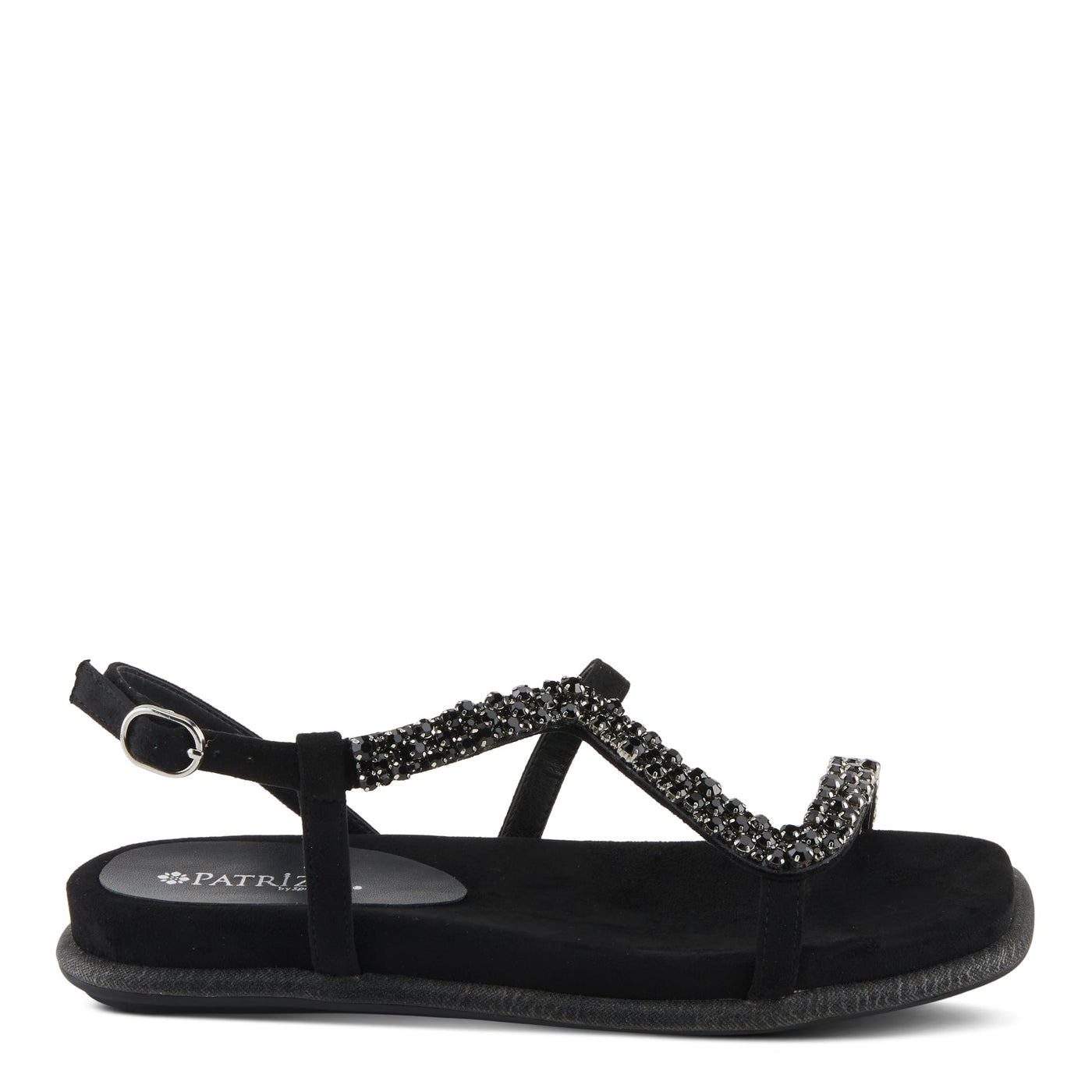 PATRIZIA Women's SHINYQUEEN Flat Sandals Black EU 40 / US 9