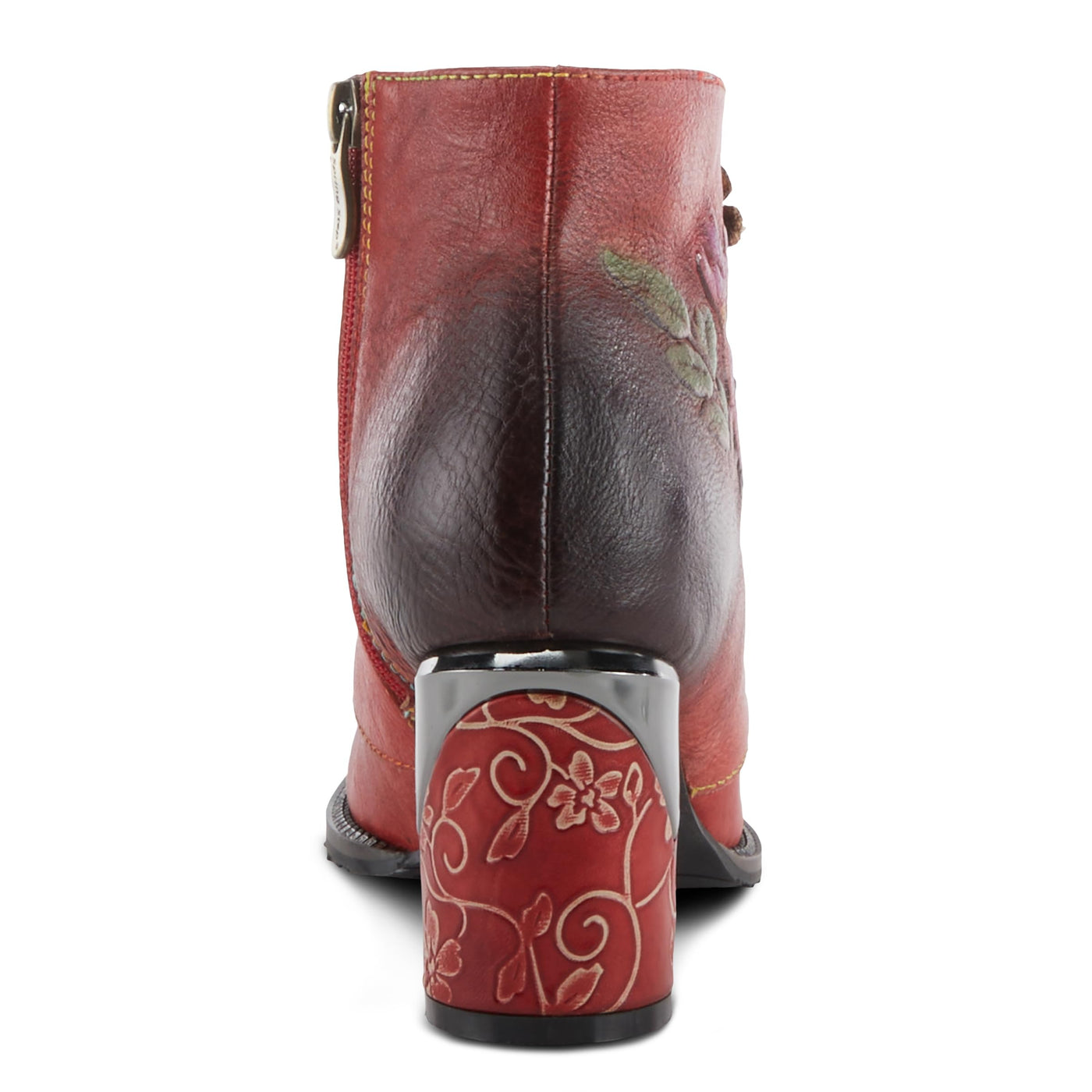 Spring Step L'Artiste Women's Maleeka Leather Mid Calf Boot Red Multi EU 42 / US 10.5-11