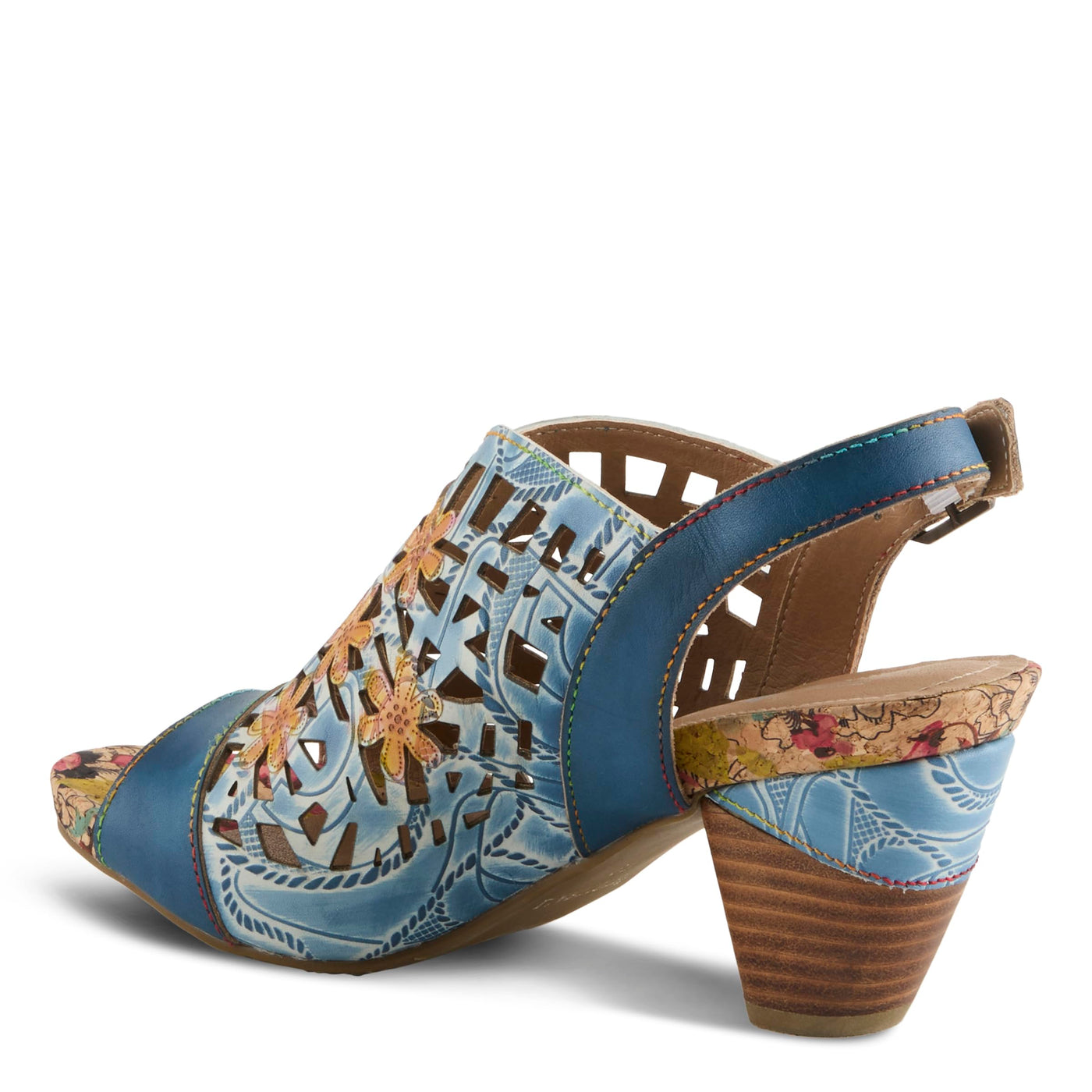 L'Artiste by Spring Step Women's Eclipsing Pump, Blue Multi, 9
