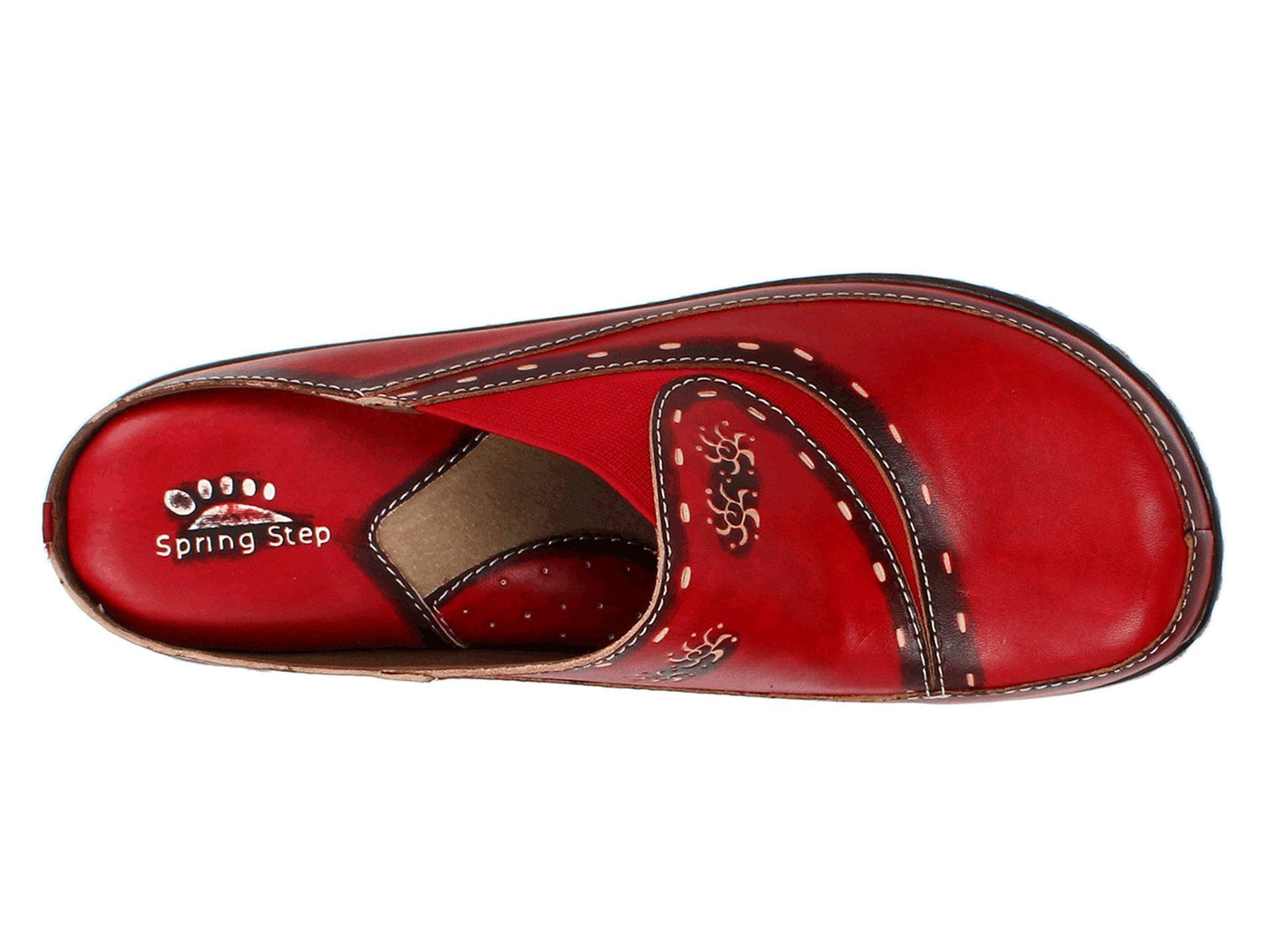 Spring Step L'Artiste Women's Chino Leather Loafer Red EU 42 / US 10.5-11
