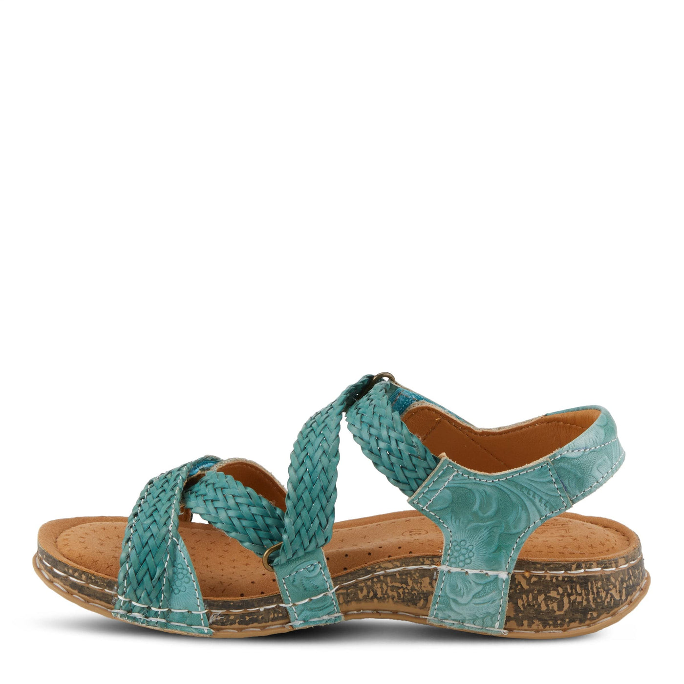 Spring Step L'Artiste Women's Atira Ankle Strap Sandal Teal EU 42 / US 10.5-11
