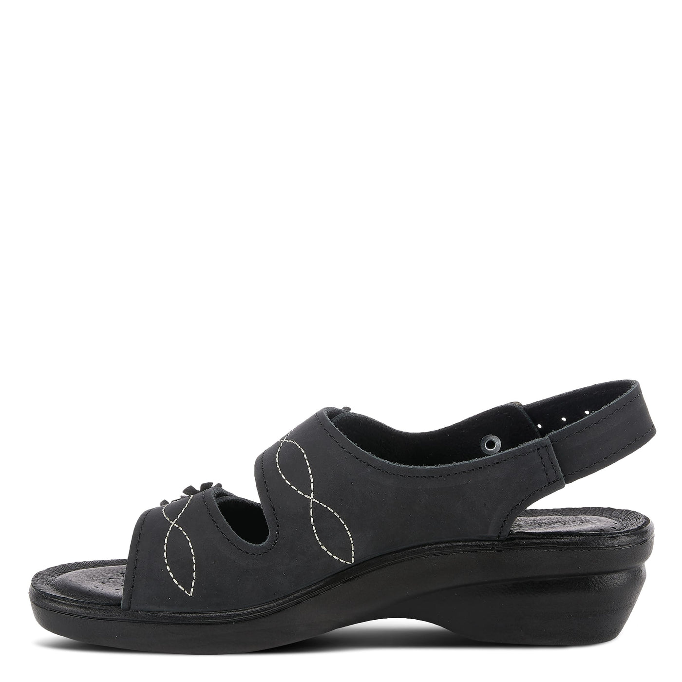 Flexus by Spring Step Ceri Flat Sandal, Black, 40 Medium EU (US 9 US)